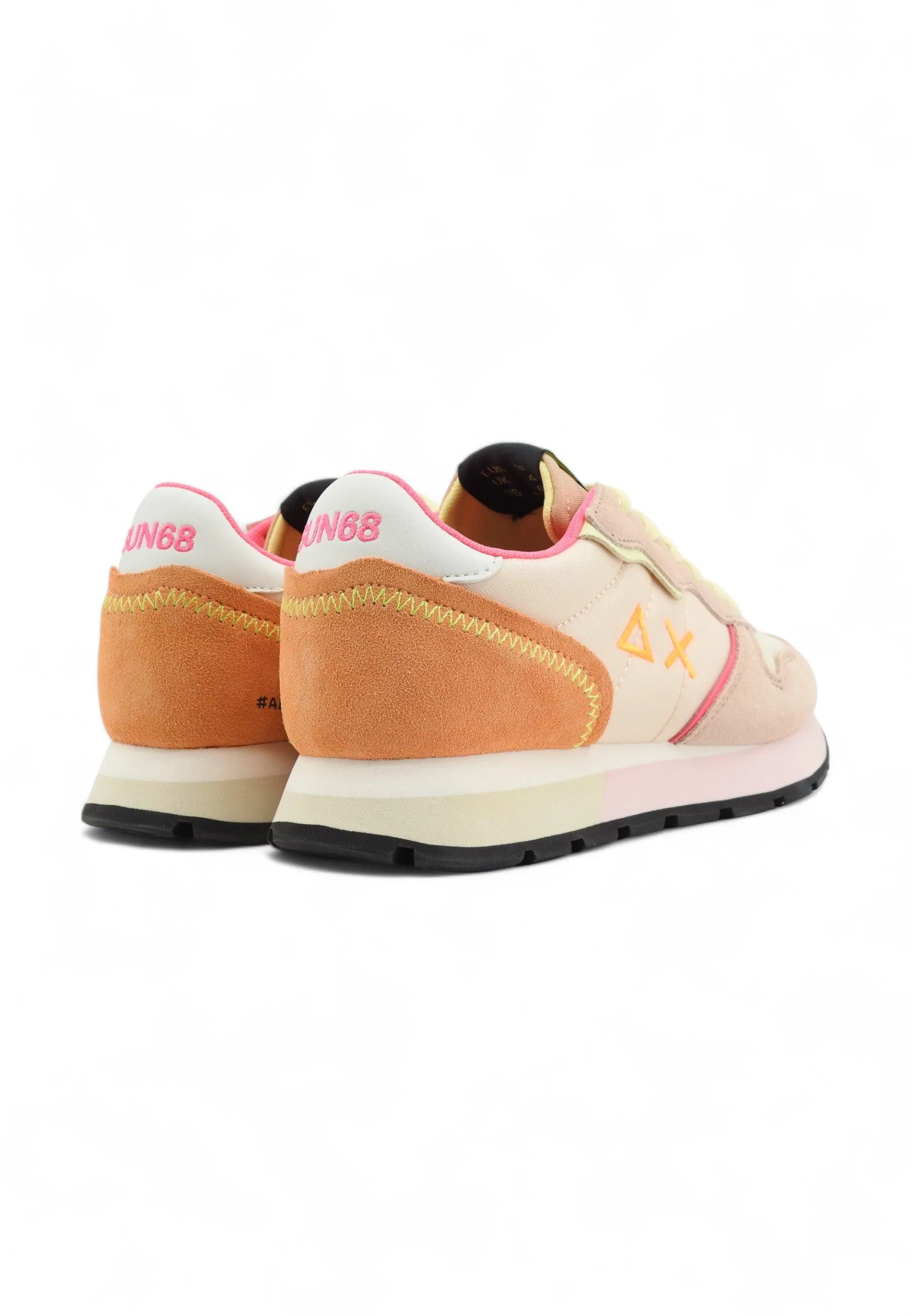 SUN68 Ally Color Explosion Sneaker Donna Porcellana Rosa Z34204