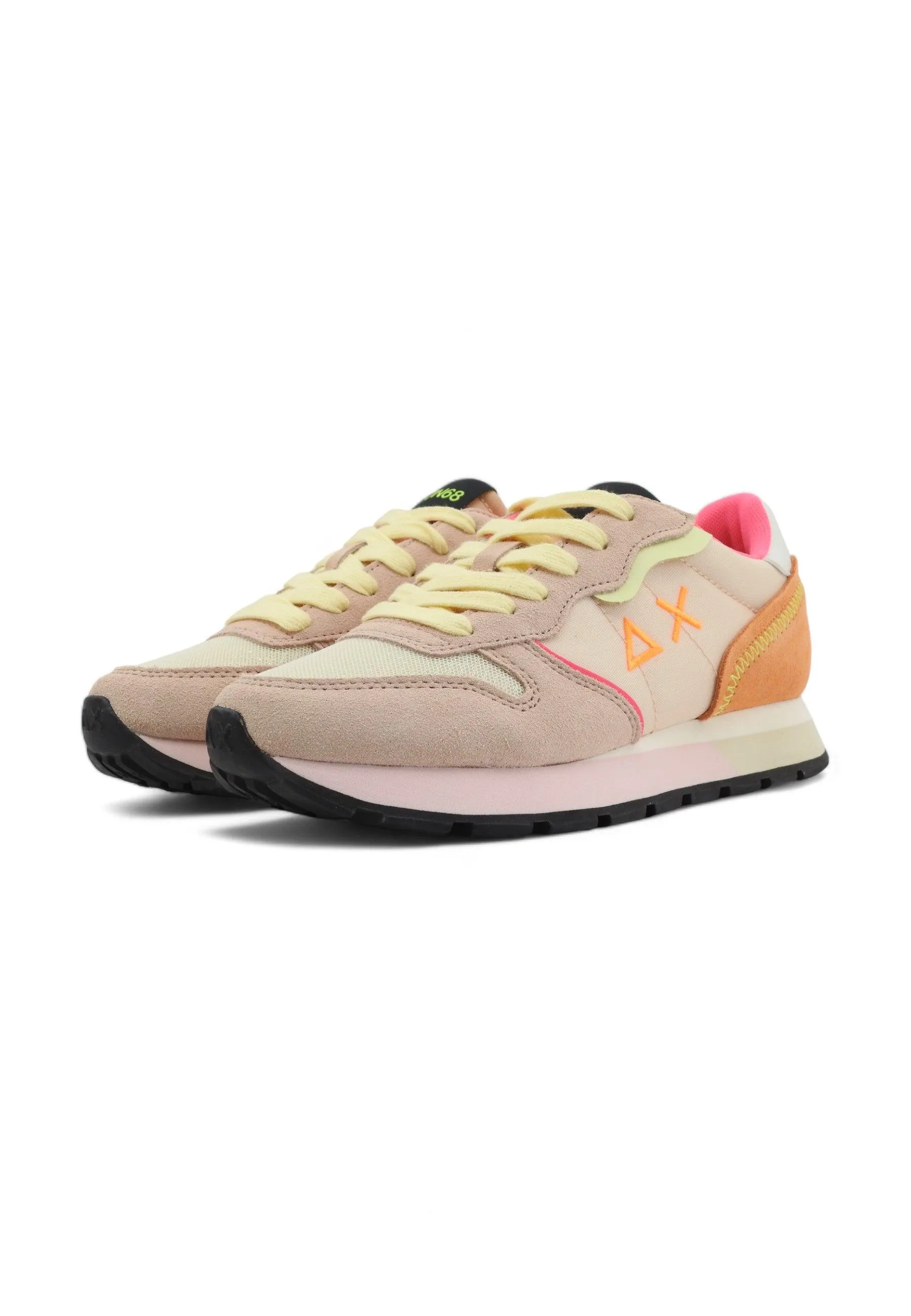 SUN68 Ally Color Explosion Sneaker Donna Porcellana Rosa Z34204