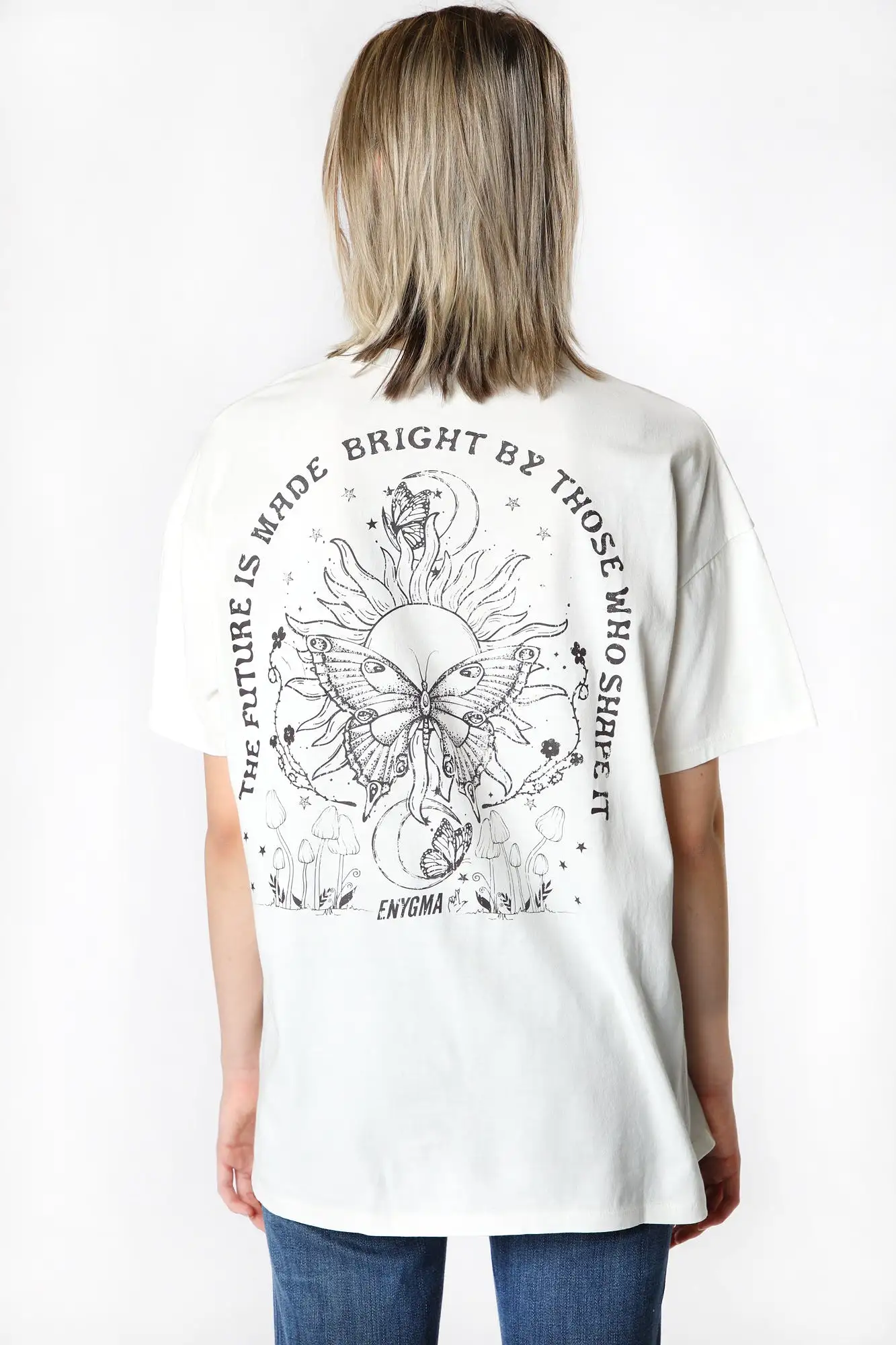 T-Shirt Surdimensionné The Future Is Made Bright Enygma Femme