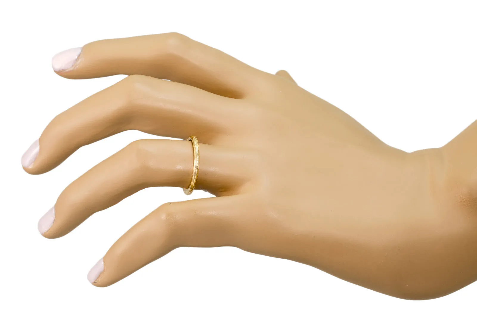 Textured Band of 14K Gold