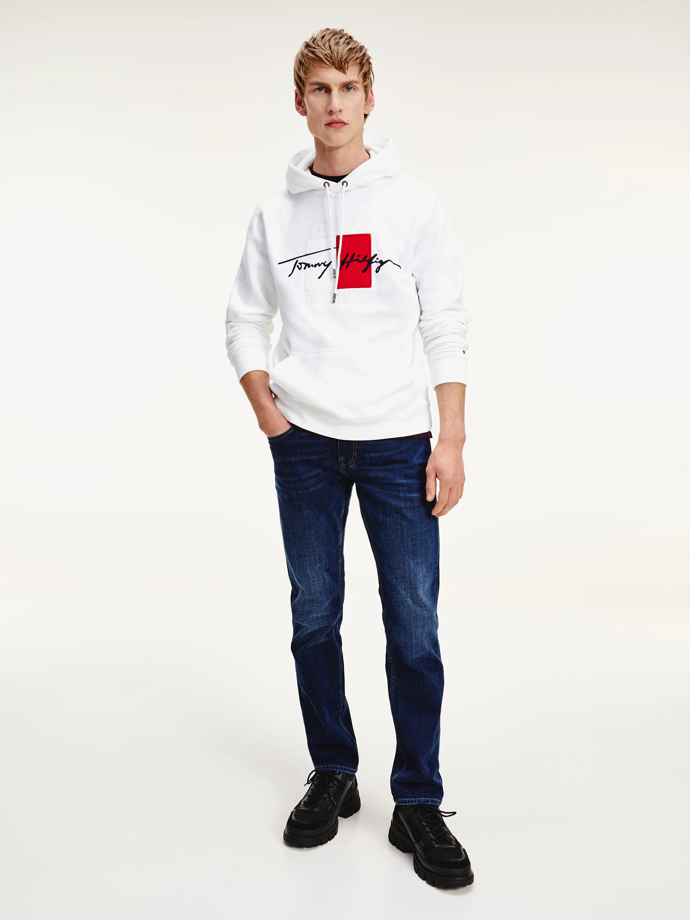 Th Signature Logo Embroidery Hoodie | Sweatshirts & Hoodies | Tommy Hilfiger