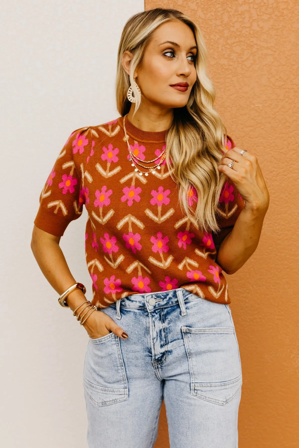 The Harmoni Floral Sweater Top