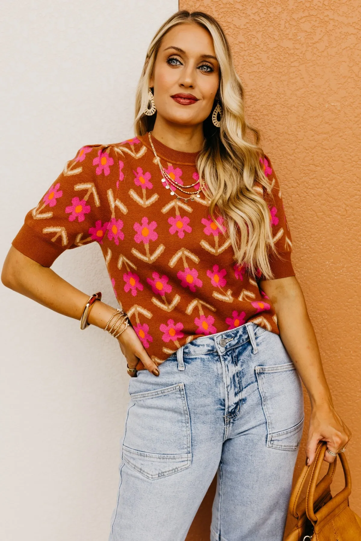 The Harmoni Floral Sweater Top