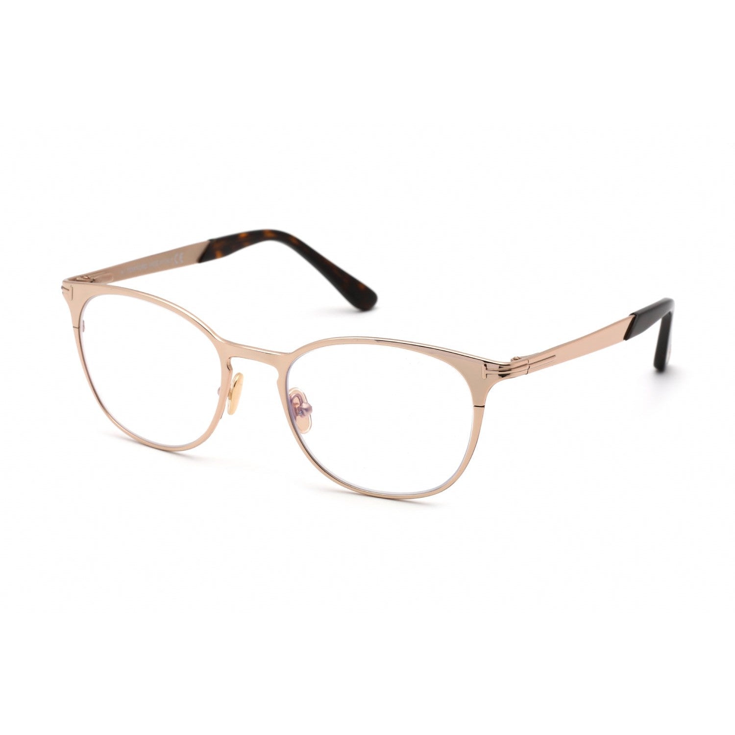 Tom Ford FT5732-B Eyeglasses Shiny Rose Gold / Clear Lens