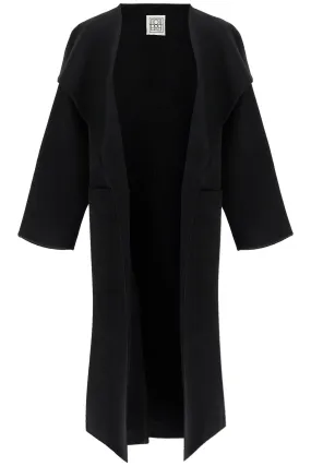 Toteme Signature Wool Cashmere Coat   Black