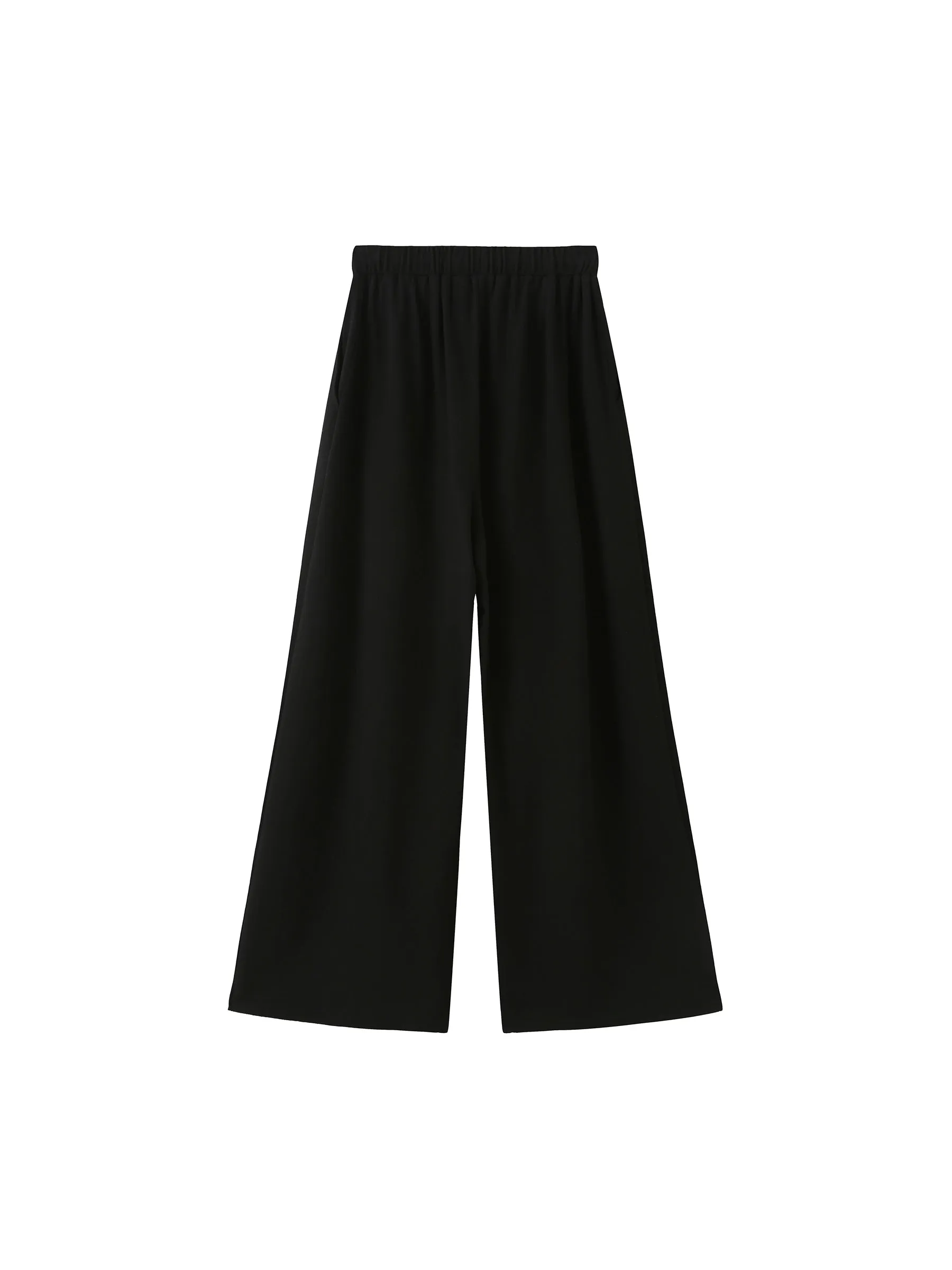 Wide Leg Casual Trousers