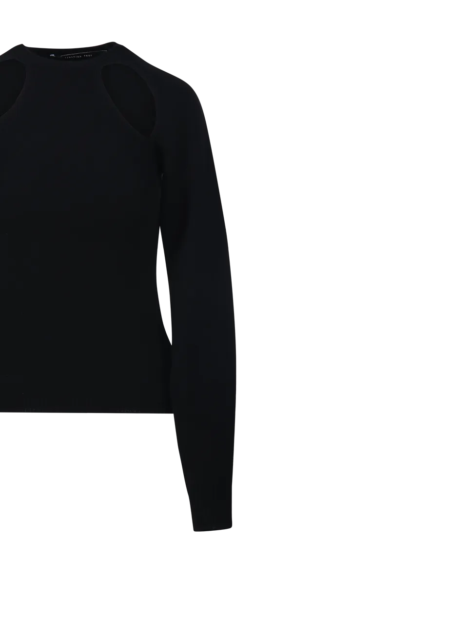 WOMAN FEDERICA TOSI BLACK WOOL SWEATER